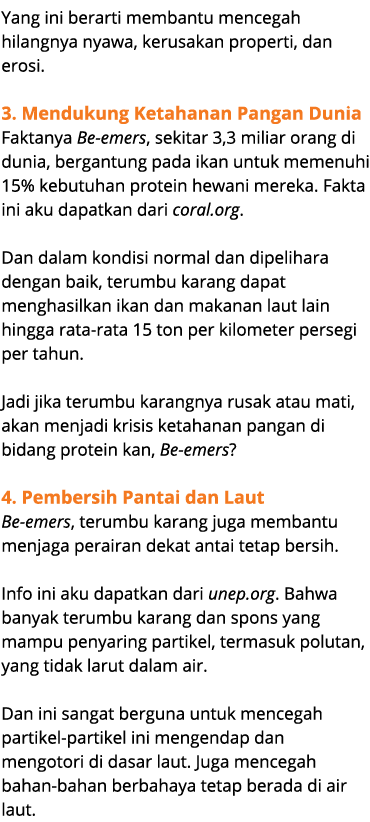 Yang ini berarti membantu mencegah hilangnya nyawa, kerusakan properti, dan erosi. 3. Mendukung Ketahanan Pangan Duni...