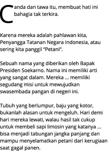 Canda dan tawa itu, membuat hati ini bahagia tak terkira. Karena mereka adalah pahlawan kita, Penyangga Tatanan Negar...