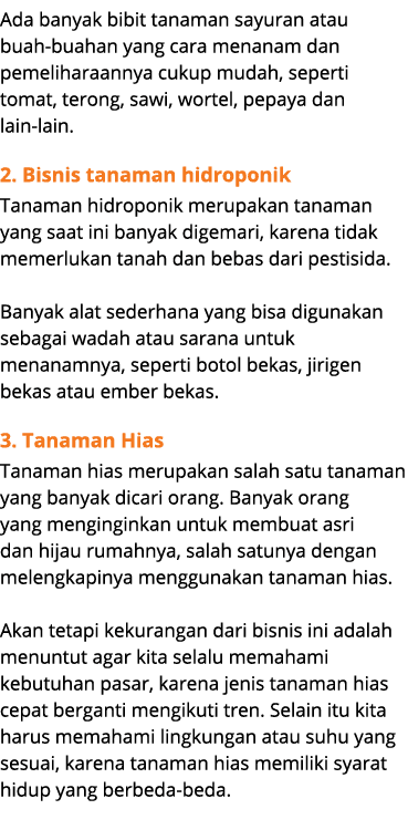 Ada banyak bibit tanaman sayuran atau buah buahan yang cara menanam dan pemeliharaannya cukup mudah, seperti tomat, t...