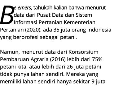 Be emers, tahukah kalian bahwa menurut data dari Pusat Data dan Sistem Informasi Pertanian Kementerian Pertanian (202...